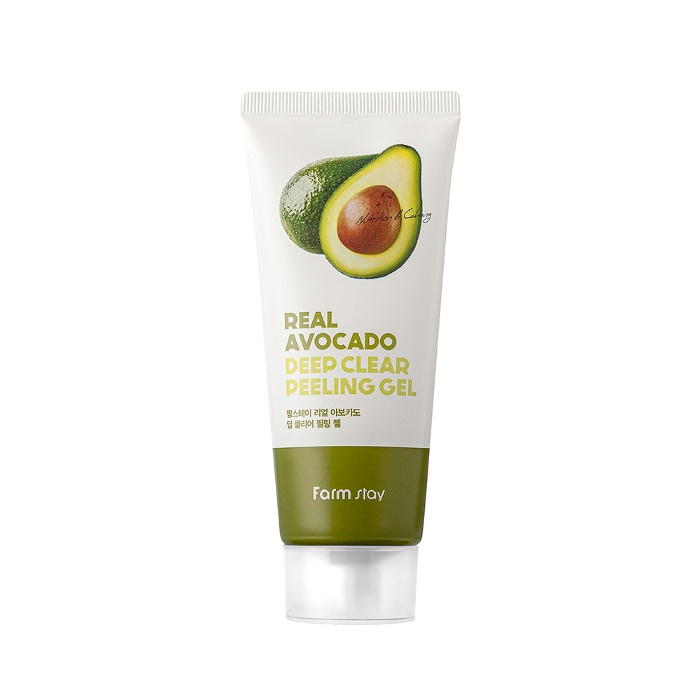 Gel exfoliant transparent en profondeur à l'avocat véritable | Farmstay 