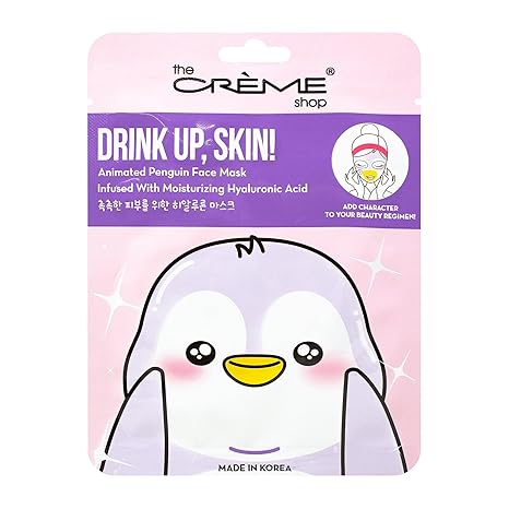 Drink Up, Skin! Animated Penguin Face Mask | The Crème Shop